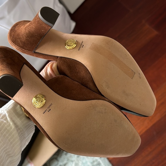 Veronica Beard Carlotta Suede Mixed-Media Heel - Picture 5 of 6